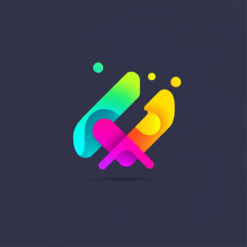 AI generated logo: Creative agency logo with vibrant colors, abstract...