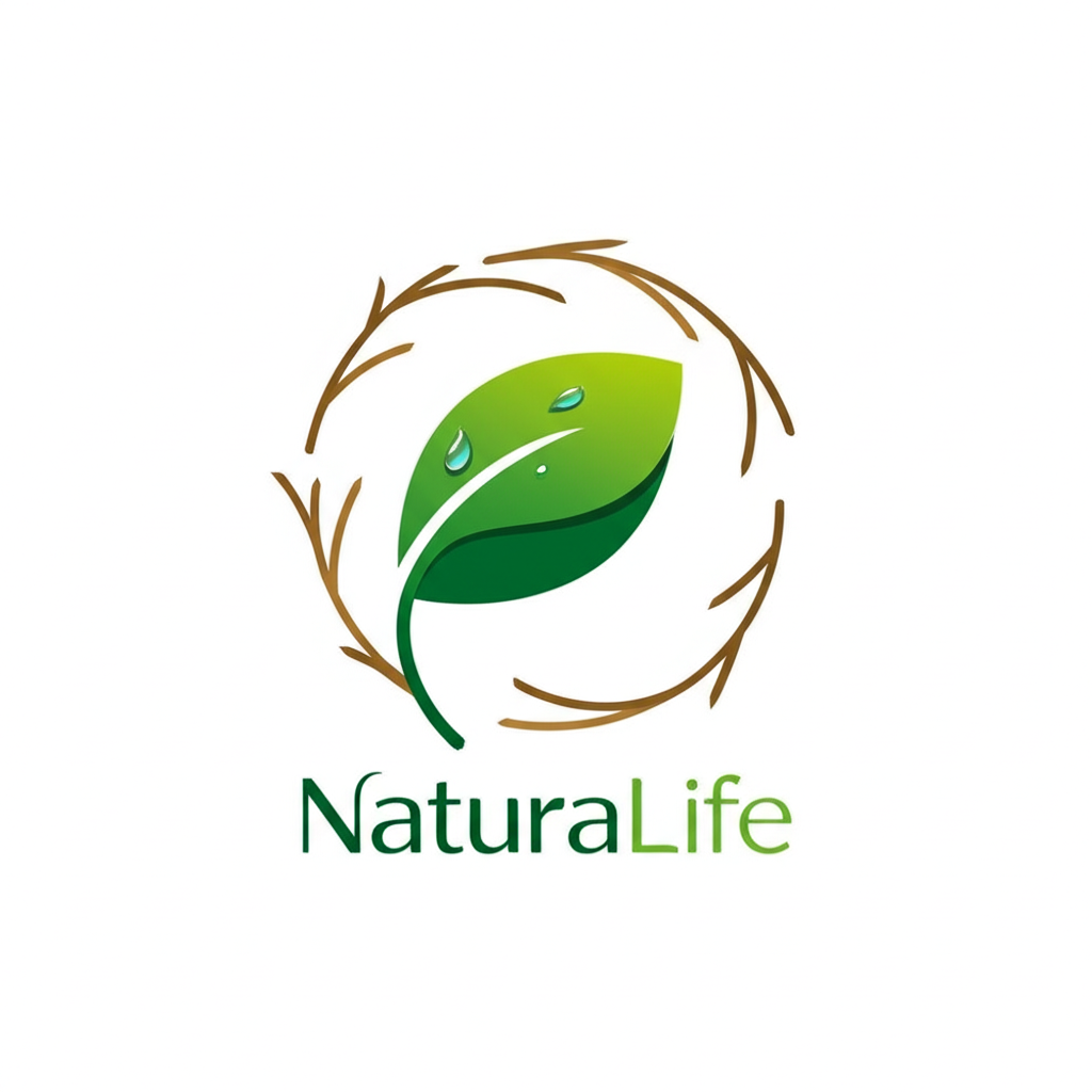 AI generated logo: Eco-friendly brand logo incorporating leaf element...